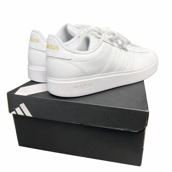 Adidas Grand Court 2.0 White Sneakers Women’s 7.5 New in Box - Picture 4 of 6